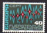 LIECHTENSTEIN 1972, EUROPA CEPT, serie neuzata, MNH