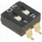 Intrerupator DIP, 2 pozitii, montare SMT, 2 sectiuni, OMRON OCB - A6S-2101-H