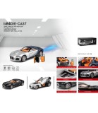 Mașină de Colecție Metalică Bugatti 1:24 + Pușcă