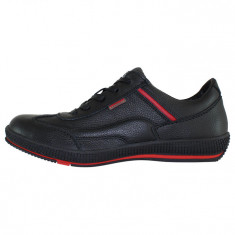Pantofi piele naturala sport barbati - negru, rosu, Bit Bontimes - B7706Ripon-Negru-Rosu-43 foto