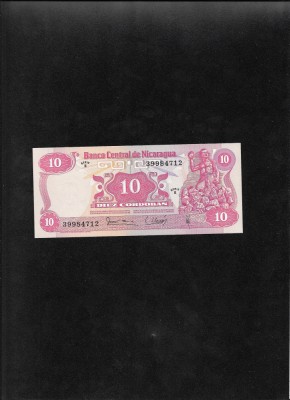 Nicaragua 10 cordobas 1979 seria39984712 unc foto