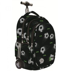 Ghiozdan Troler ST.Right, colectia Pixel Balls, TB01, roti silicon, 44x32x25 cm