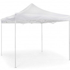 Pavilion pentru gradina Pandora Gazebo, Bizzotto, 291 x 431 x 290 cm, pliabil, otel/poliester Oxford 420D, alb