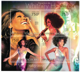 TOGO 2012 - Whitney Houston, In Memoriam / set complet MNH - colita + bloc, Nestampilat