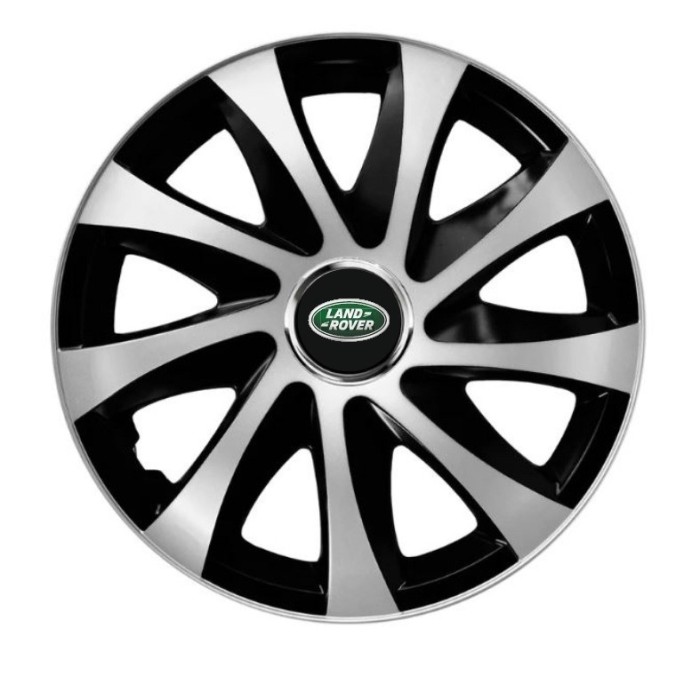 Set 4 capace roti Drift exrta Gri-Negru R15 pentru gama auto Land Rover