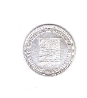 Moneda Venezuela 25 centimos 1960, stare foarte buna, curata foto