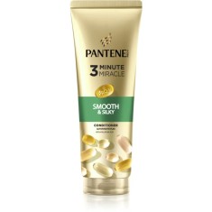 Pantene 3 Minute Miracle Smooth&amp;Silky Balsam intens , 3 minute pentru par deteriorat 220 ml