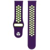 Curea silicon, compatibila Amazfit Active, telescoape Quick Release, Violet/Verde