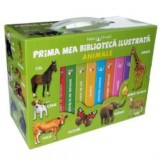 Prima mea bibliotecă ilustrată. Animale. Bebe &icirc;nvață (8 cărticele)