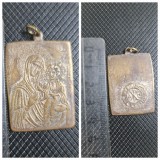 Iconita din Bronz Maica Domnului.