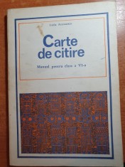 manual de citire pentru clasa a 6-a - din anul 1979 foto