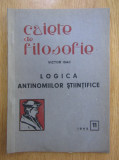 Caiete de filosofie 1945 Logica antinomiilor stiintifice Victor Isac