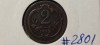 AUSTRIA 2 HELLER 1912 cupru, Europa