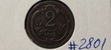 AUSTRIA 2 HELLER 1912 cupru, Europa