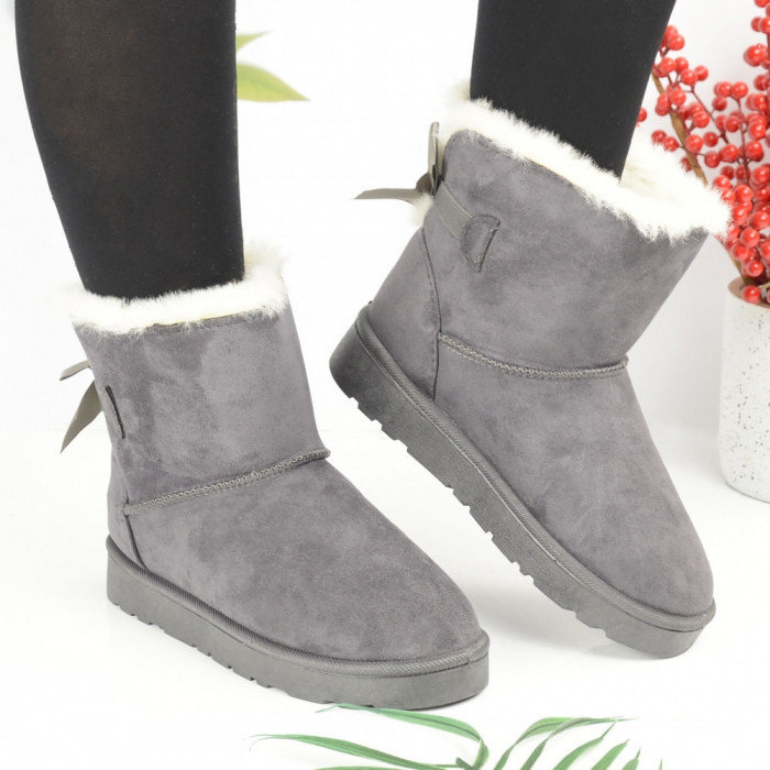 Cizme Tip Ugg De Dama 2002 Gri