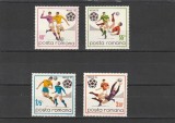 ROMANIA 1970 LP 729 CAMPIONATUL MONDIAL DE FOTBAL - MEXIC SERIE MNH