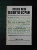 DUMITRU MATEI - EVOLUTIA ARTEI SI EXIGENTELE RECEPTARII