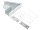 Conector aluminiu alb 60&deg; VARIO30-02