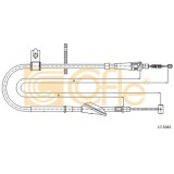 Cablu frana mana Subaru Justy 3 (G3x); Suzuki Ignis Ii Cofle 175045, parte montare : dreapta, spate