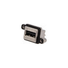 Conector USB A, in&#351;urubare, pt. montare pe panou, AMPHENOL - MUSB-A511-00