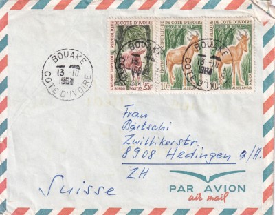 FILATELIE TEMATICA - PLIC COASTA DE FILDES TEMATICA FAUNA AIRMAIL foto