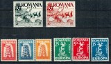 Romania 1956-1957 - Exil, lot 3 serii nestampilate