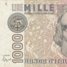 ITALIA 1.000 lire 1982 VF!!!