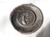 Argint MEDALION FECIOARA MARIA cu PRUNCUL ISUS de colectie MASIV PECTORAL 1900