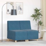 VidaXL Unitate Sofa Modulară Fără Brațe 2 pcs albastru 55 x 74 x 82 cm