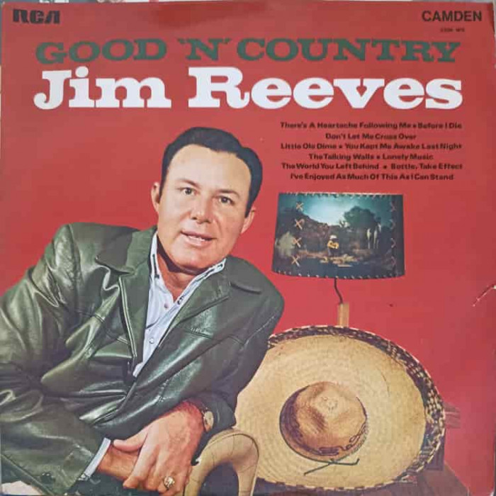 Disc vinil, LP. Good &#039;N&#039; Country-JIM REEVES
