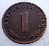2.752 GERMANIA 1 REICHSPFENNIG 1938 D, Europa, Bronz