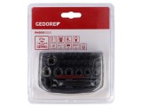 Set chei tubulară 6-puncte, 23 buc, oţel crom-vanadium - GEDORE