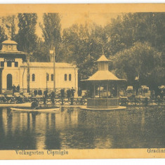 5141 - BUCURESTI, Cismigiu Park, Romania - old postcard, CENSOR - used - 1918