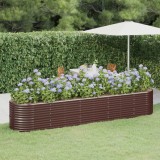 vidaXL Strat &icirc;nălțat grădină 368x80x68 cm oțel vopsit electrostatic