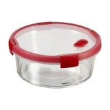 Caserola alimente, Curver Smart Cook, sticla, rotunda, transparenta, 1.2 L