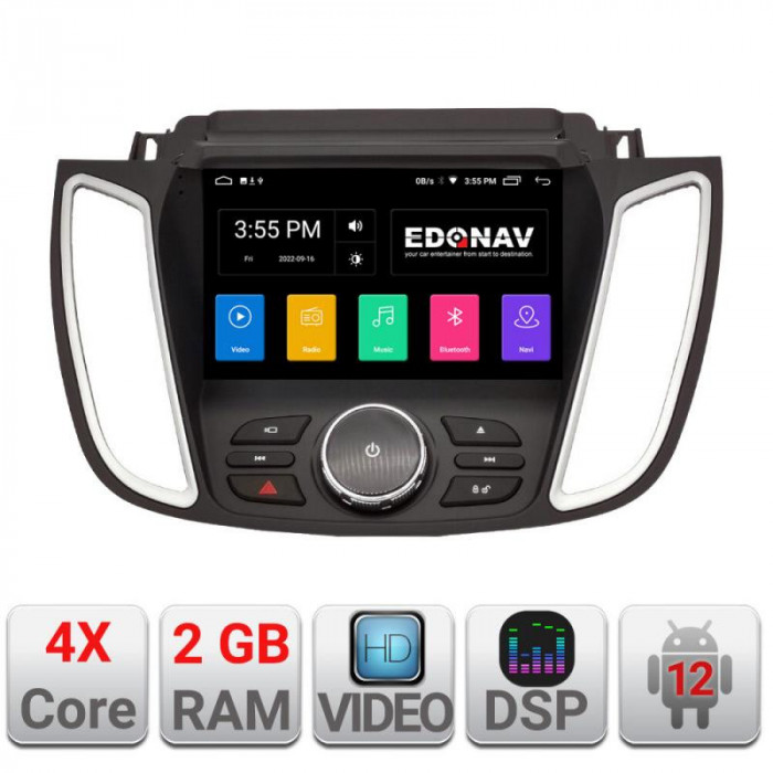 Navigatie dedicata Ford Kuga 2015-2020 SYNC2 si SYNC3 2+16 GB Android Waze USB Navigatie Internet Youtube Radio Kit-kuga+EDT-E CarStore Technology