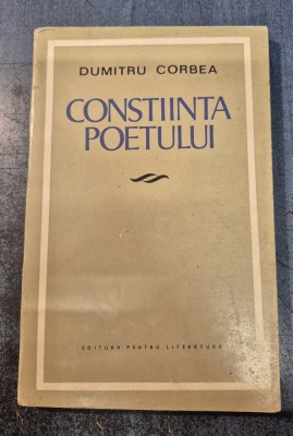 Constiinta poetului Dumitru Corbea cu autograf foto