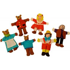 Papusi degetar Pinochio si Povestea Cei trei ursuleti foto