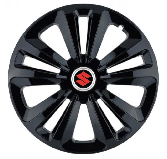 Set 4 Capace Roti, potrivite jantelor de R15, pentru Suzuki, model terra negru