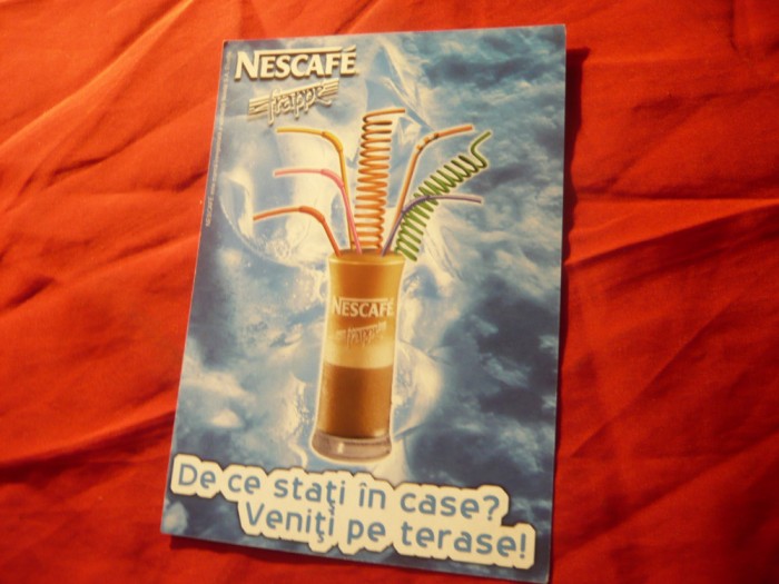 Ilustrata - Reclama Nescafe - Romania