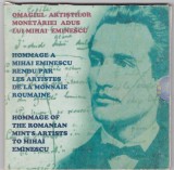 Set 4 medalii argint Anul 2000 Eminescu 150 ani de la nastere Monetaria statului