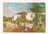 RF63 -Carte Postala- Muzeul de arta, Petrecere Sauterie, Theodor Aman, circulata 1975