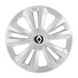 Cumpara ieftin Set 4 Capace Roti, potrivite jantelor de R14, pentru Renault, model terra cromat, Autohelix MSA