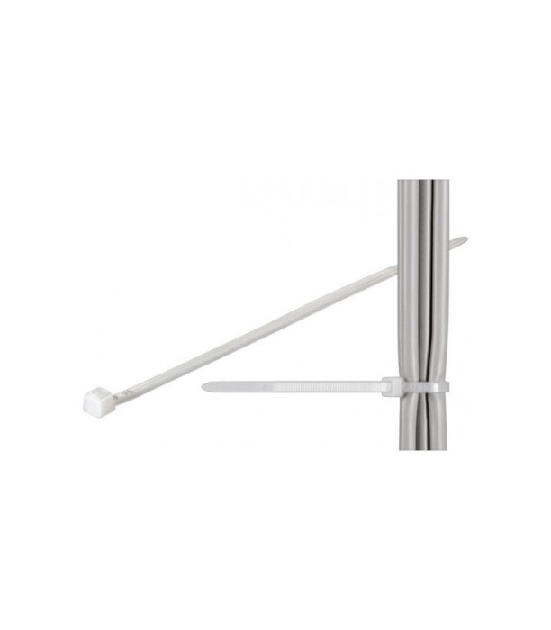 Bride de strangere cabluri 160x4.8mm transparent 100buc fixPoint