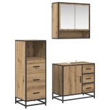 vidaXL Set de mobilier pentru baie cu sertar 3 pcs stejar artizanal 3402333
