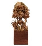 Flori cu frunza lata uscate artificial pentru decorarea spatiului interior, Oem