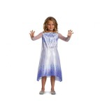 Costum carnaval regina zapezii Elsa - Frozen 2 (licentiat) pentru copii, marimea M (7-8 ani)