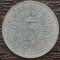 (A834) MONEDA DIN ARGINT GERMANIA - 5 MARK 1951, LIT F, 11,2 GRAME. PURITATE 625