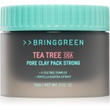 BRINGGREEN Tea Tree Cica Pore Clay Pack Strong masca sub forma de crema pentru tenul gras, predispus la acnee 100 g
