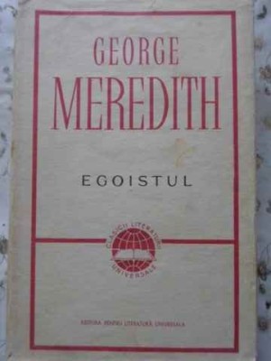 EGOISTUL-GEORGE MEREDITH foto